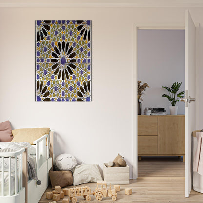 MURAL MOSAIC IN THE ALHAMBRA - MC Escher Brushed Aluminum Print - 70x100 cm / 28x40 inches | MC Escher Aluminum Print | MC Escher Prints