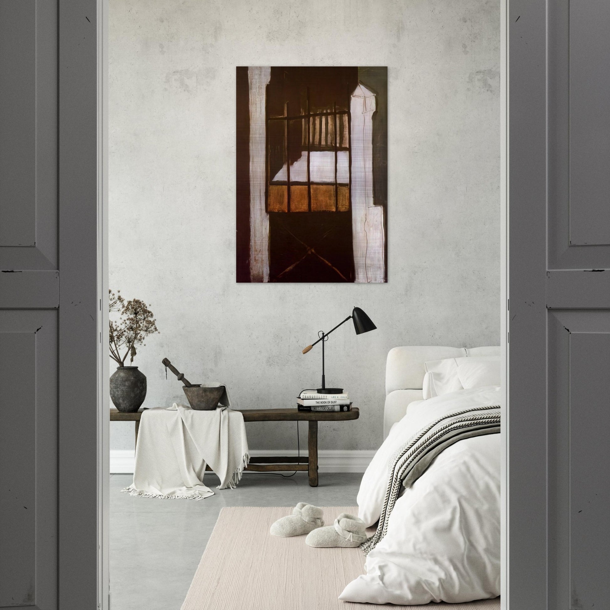 Villa des Camélias - 1932 - Maria Helena Vieira da Silva Brushed Aluminum Print - 70x100 cm / 28x40 inches | Maria Helena Vieira da Silva Aluminum Print | Maria Helena Vieira da Silva Prints
