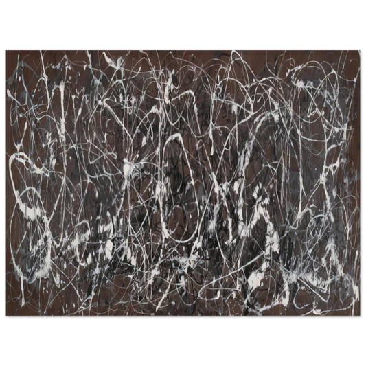 Jackson Pollock - NUMBER 13A ARABESQUE 1948  75x100 cm / 30x40inches Fine Art Poster