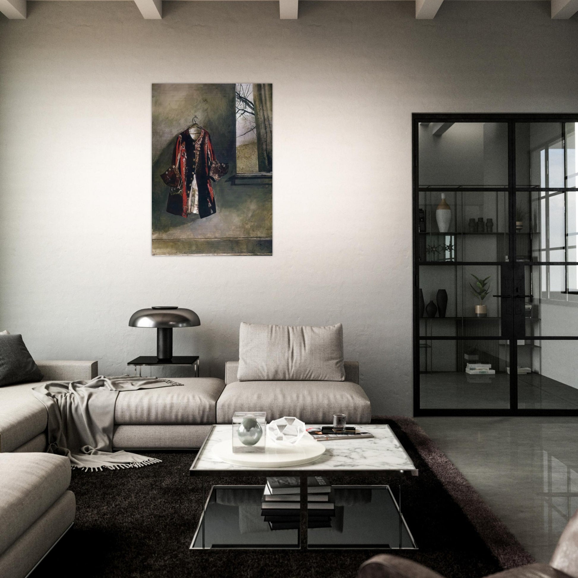 CURTAIN CALL - Andrew Wyeth Brushed Aluminum Print - 70x100 cm / 28x40 inches | Andrew Wyeth Aluminum Print | Andrew Wyeth Prints