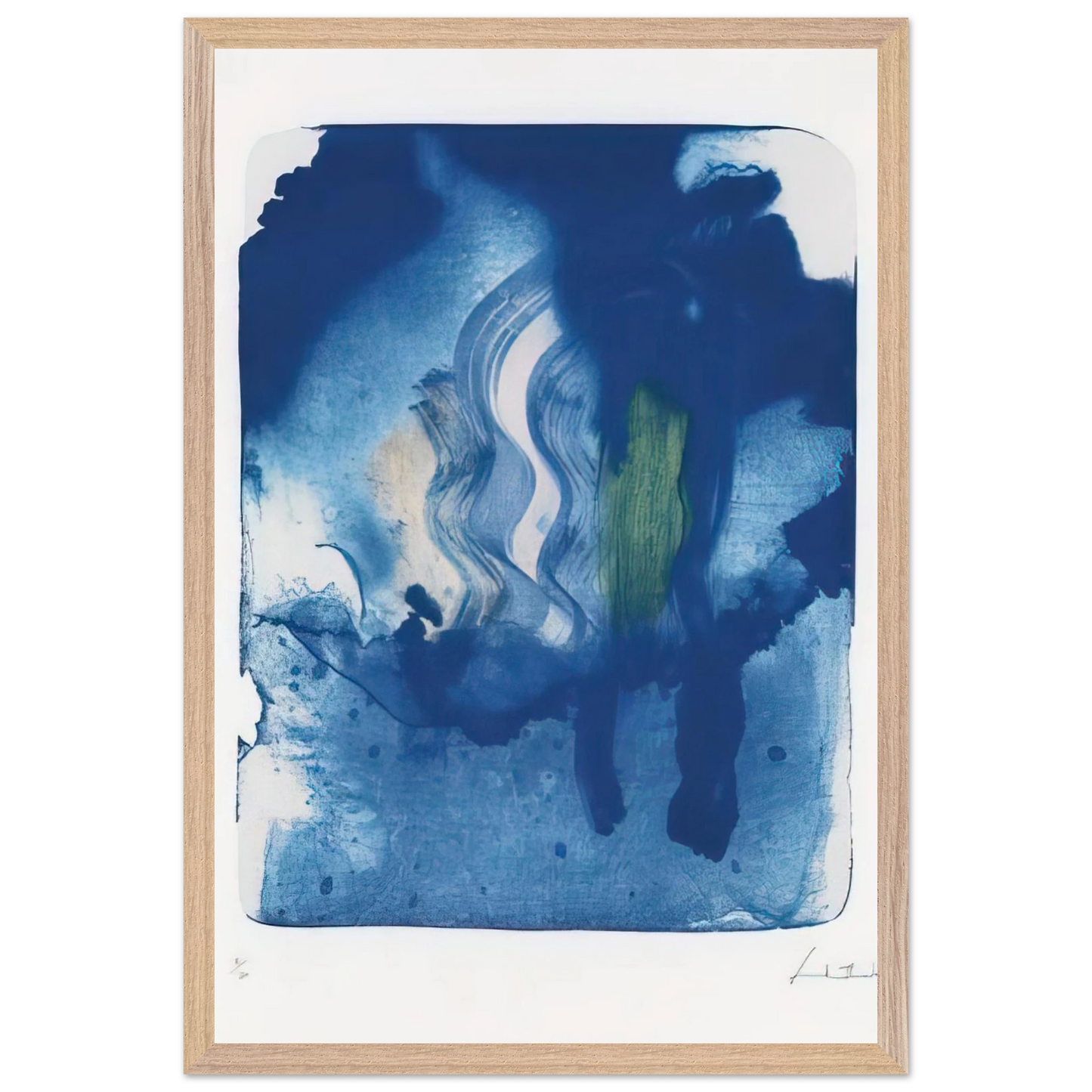 Helen Frankenthaler - Reflections V - 1995 Wall art - A3 (29.7 x 42  cm) - Fine Art Poster-canvas - -