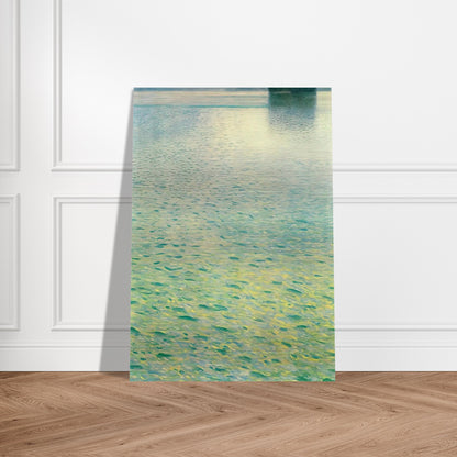 ISLAND IN THE ATTERSEE - Gustav Klimt Brushed Aluminum Print - 70x100 cm / 28x40 inches | Gustav Klimt Aluminum Print | Gustav Klimt Prints