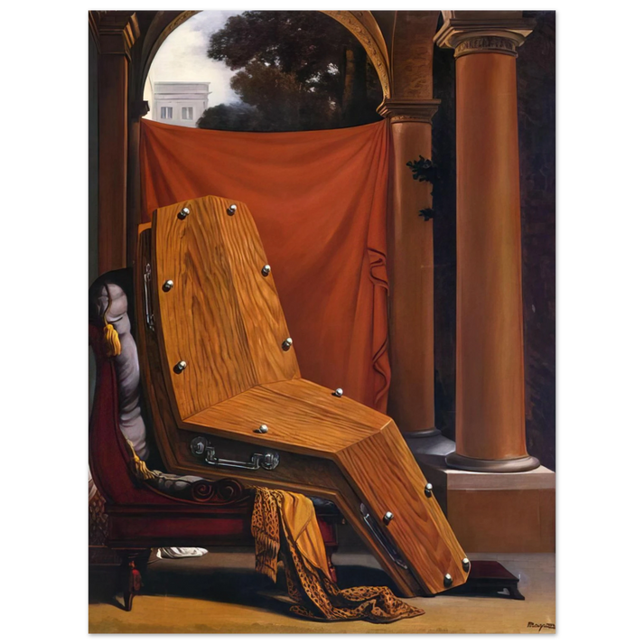 Rene Magritte - PERSPECTIVE MADAME R%C3%A9CAMIER DE DAVID 1950  75x100 cm / 30x40inches Fine Art Poster