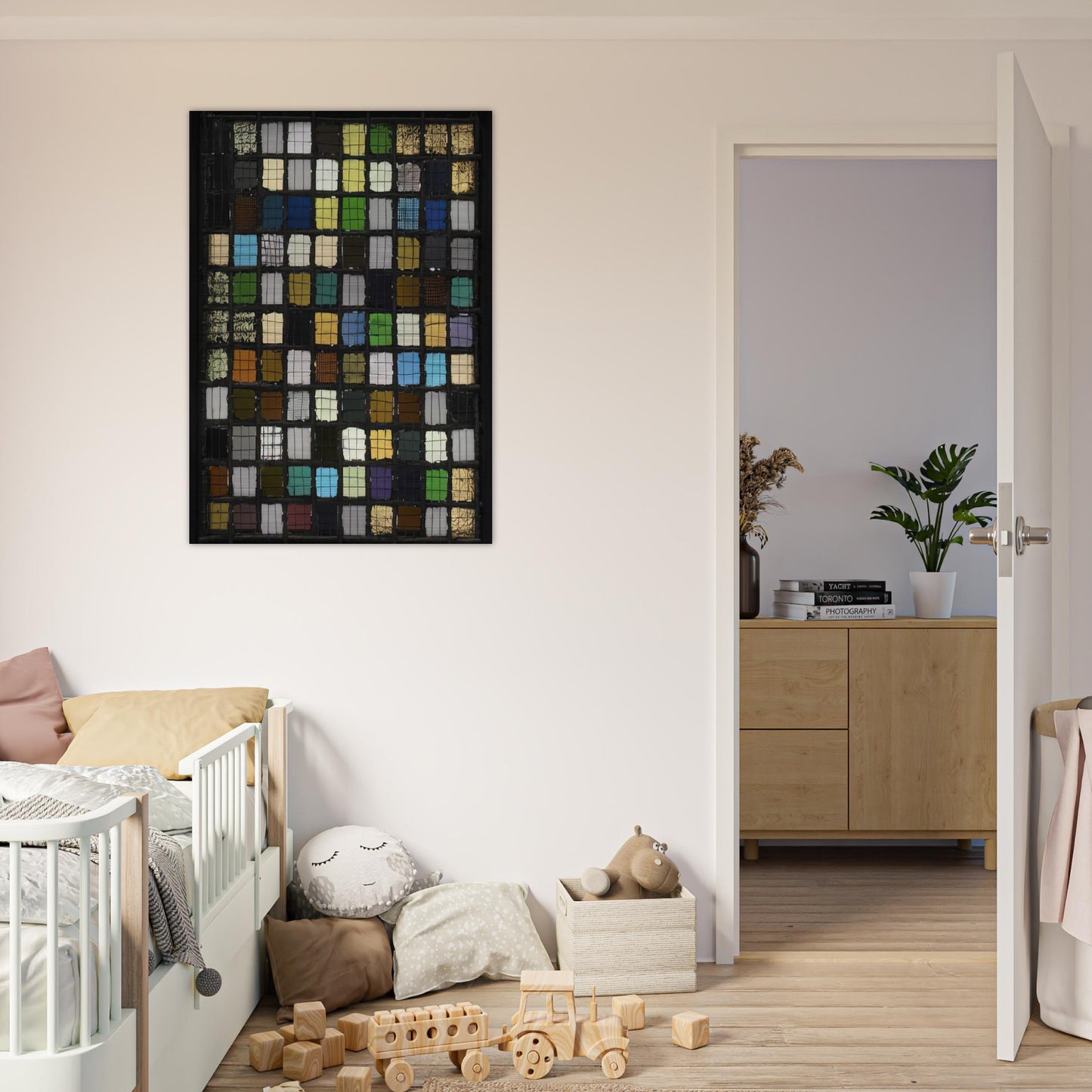 GRID MOUNTED 1921 - Josef Albers Brushed Aluminum Print - 70x100 cm / 28x40 inches | Josef Albers Aluminum Print | Josef Albers Prints
