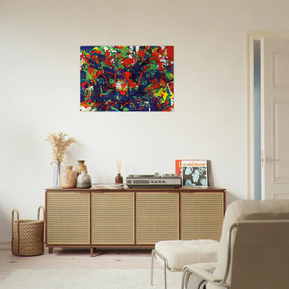 Untitled  SFP94-57  SFF 1731  - Sam Francis Brushed Aluminum Print - 70x100 cm / 28x40 inches | Sam Francis Aluminum Print | Sam Francis Prints