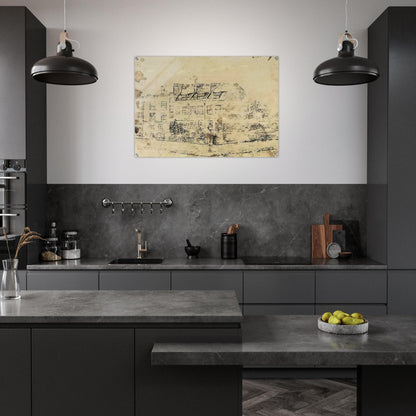 Vincent's Boarding House in Hackford Road, Brixton, London - Vincent van Gogh Acrylic Print - 70x100 cm / 28x40″ inches