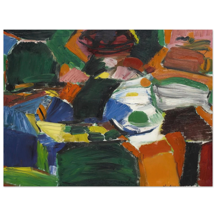 Grace Hartigan - ORCHARD STREET 2 1957  75x100 cm / 30x40inches Fine Art Poster