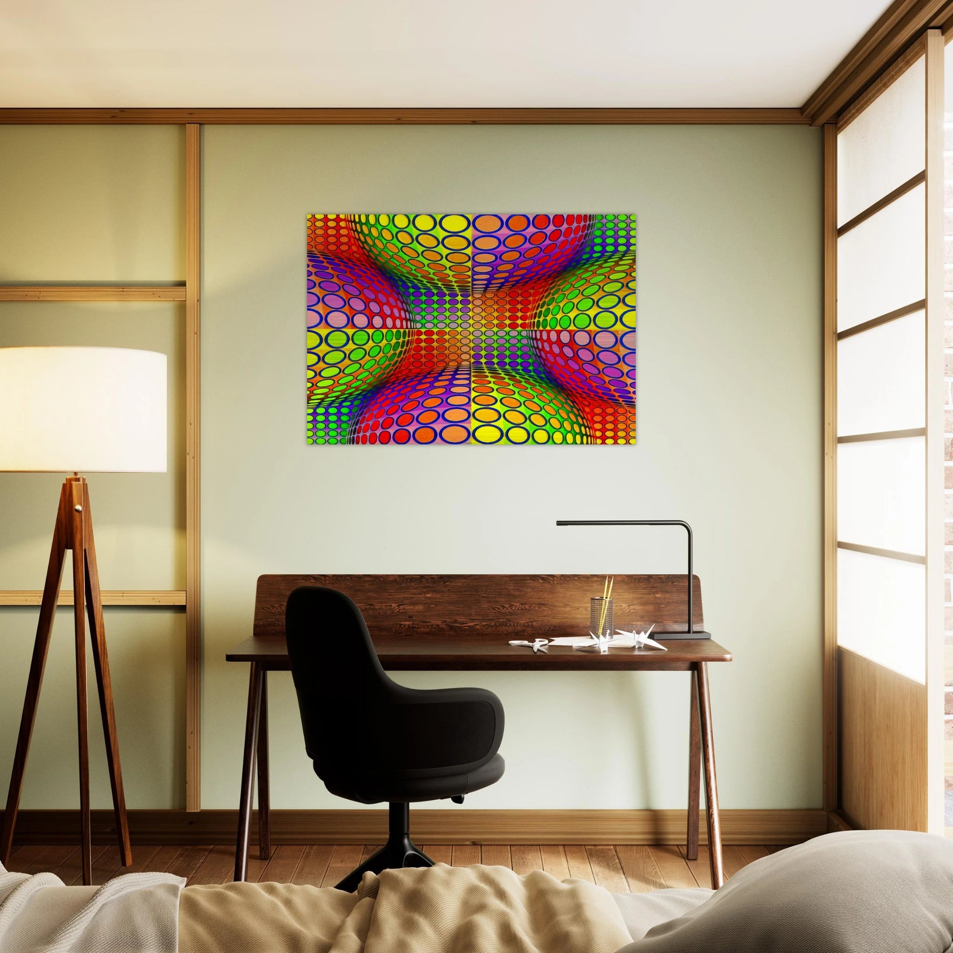Vega-Lep - 1970 - Victor Vasarely Brushed Aluminum Print - 70x100 cm / 28x40 inches | Victor Vasarely Aluminum Print | Victor Vasarely Prints