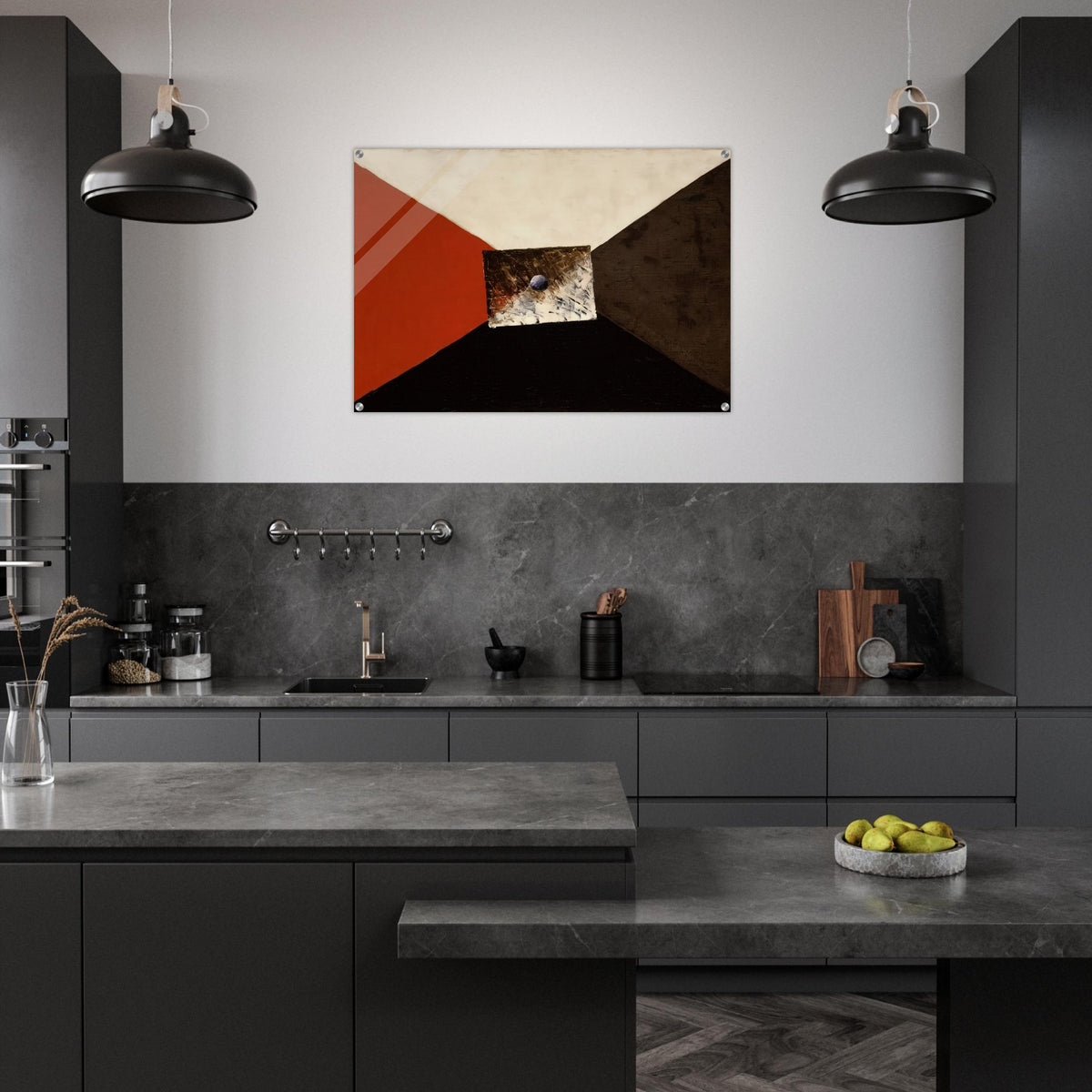 COMPOSITION MARCHAND DE COULEURS - Man Ray Acrylic Print - 70x100 cm / 28x40″ inches | Man Ray Wall Art | Man Ray Prints