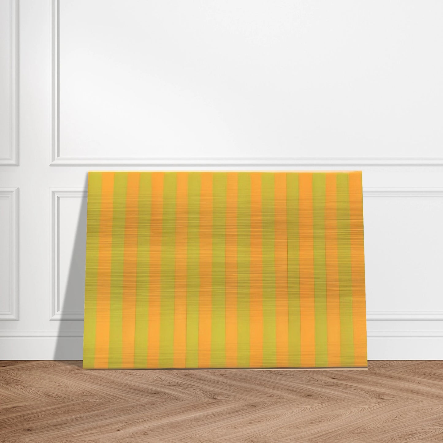 Two Yellows - 1959 - Gene Davis Brushed Aluminum Print - 70x100 cm / 28x40 inches | Gene Davis Aluminum Print | Gene Davis Prints
