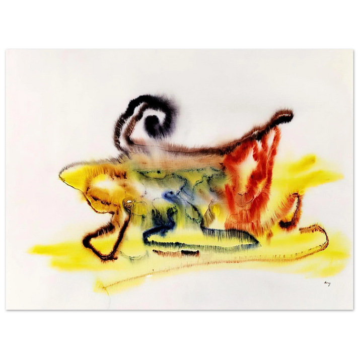 Henri Michaux - UNTITLED 1961  75x100 cm / 30x40inches Fine Art Poster