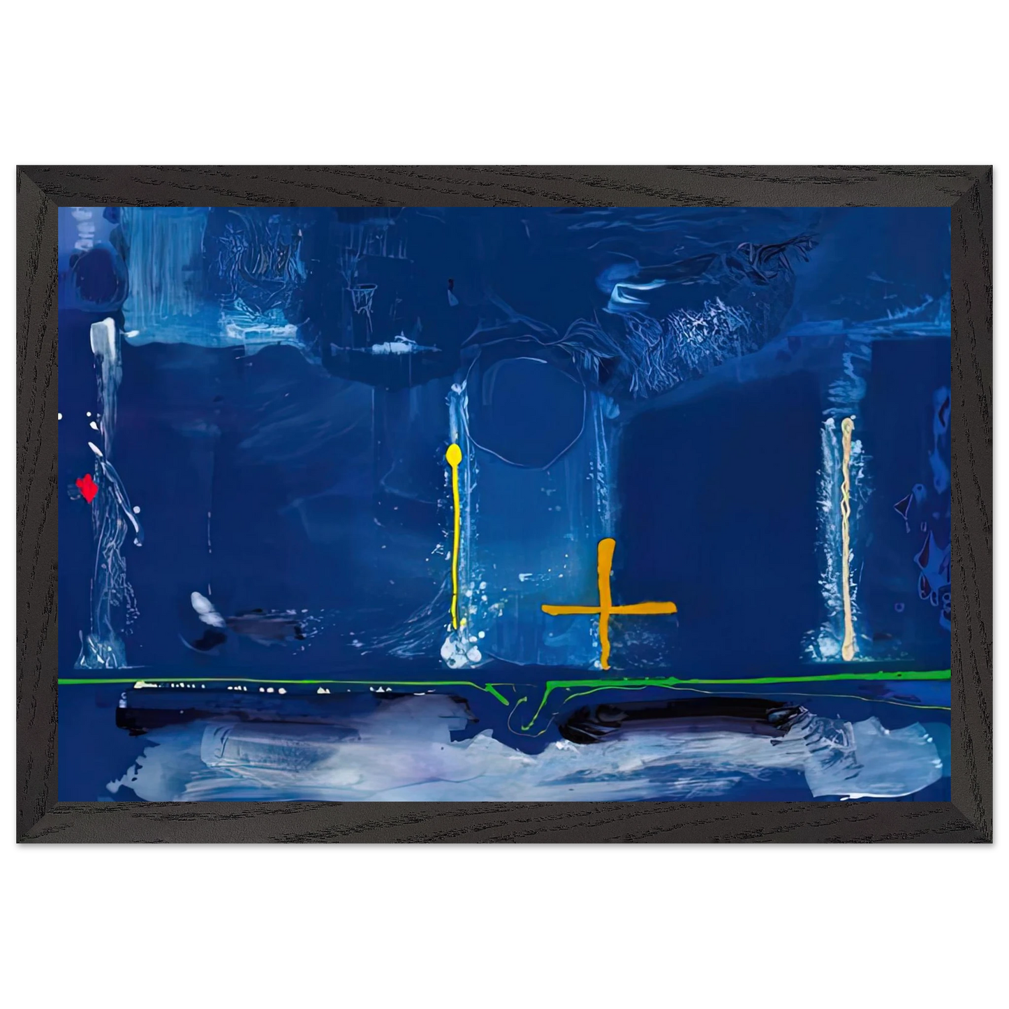 Helen Frankenthaler - Sister Sky, 1991- Wall Art - 30x40 cm / 12x16 inches - Fine Art Poster-canvas - -