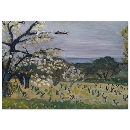 LANDSCAPE NICE 1919 - Henri Matisse Brushed Aluminum Print - 70x100 cm / 28x40 inches | Henri Matisse Aluminum Print | Henri Matisse Prints