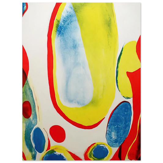 Alice Baber - Red, Yellow and Blue  75x100 cm / 30x40inches Fine Art Poster