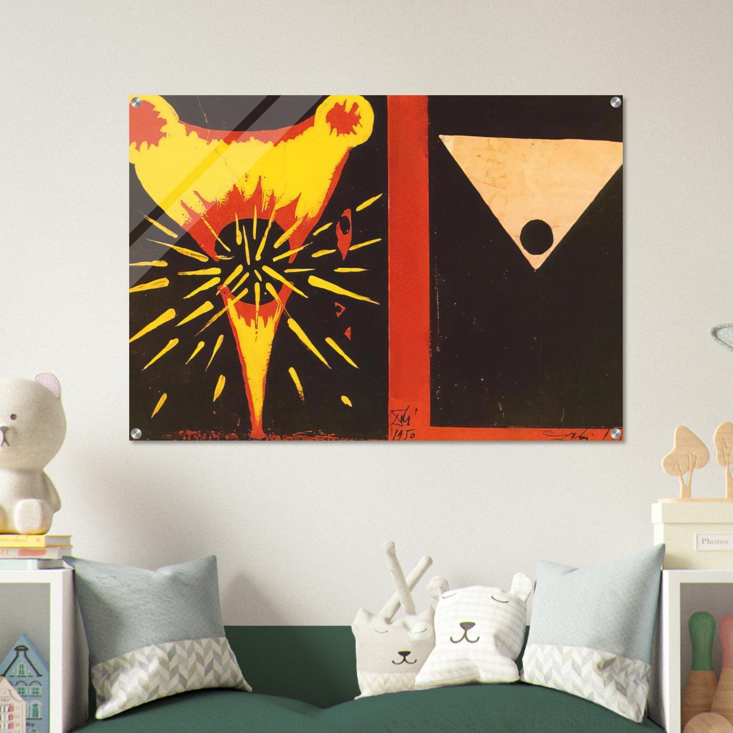 STUDY FOR CHRIST OF ST JOHN OF THE CROSS 1951 - Salvador Dali Acrylic Print - 70x100 cm / 28x40″ inches | Salvador Dali Wall Art | Salvador Dali Prints