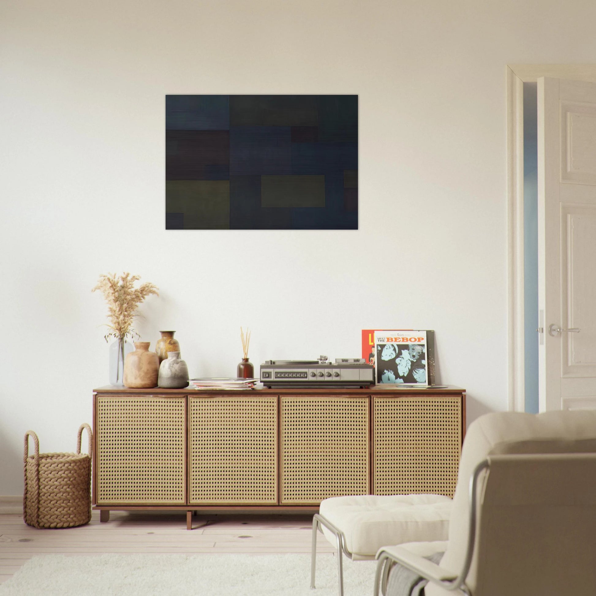 Number 17 - 1953 - Ad Reinhardt Brushed Aluminum Print - 70x100 cm / 28x40 inches | Ad Reinhardt Aluminum Print | Ad Reinhardt Prints