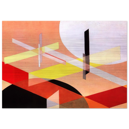 Composition Z VIII - Laszlo Moholy-Nagy Brushed Aluminum Print - 70x100 cm / 28x40 inches | Laszlo Moholy-Nagy Aluminum Print | Laszlo Moholy-Nagy Prints