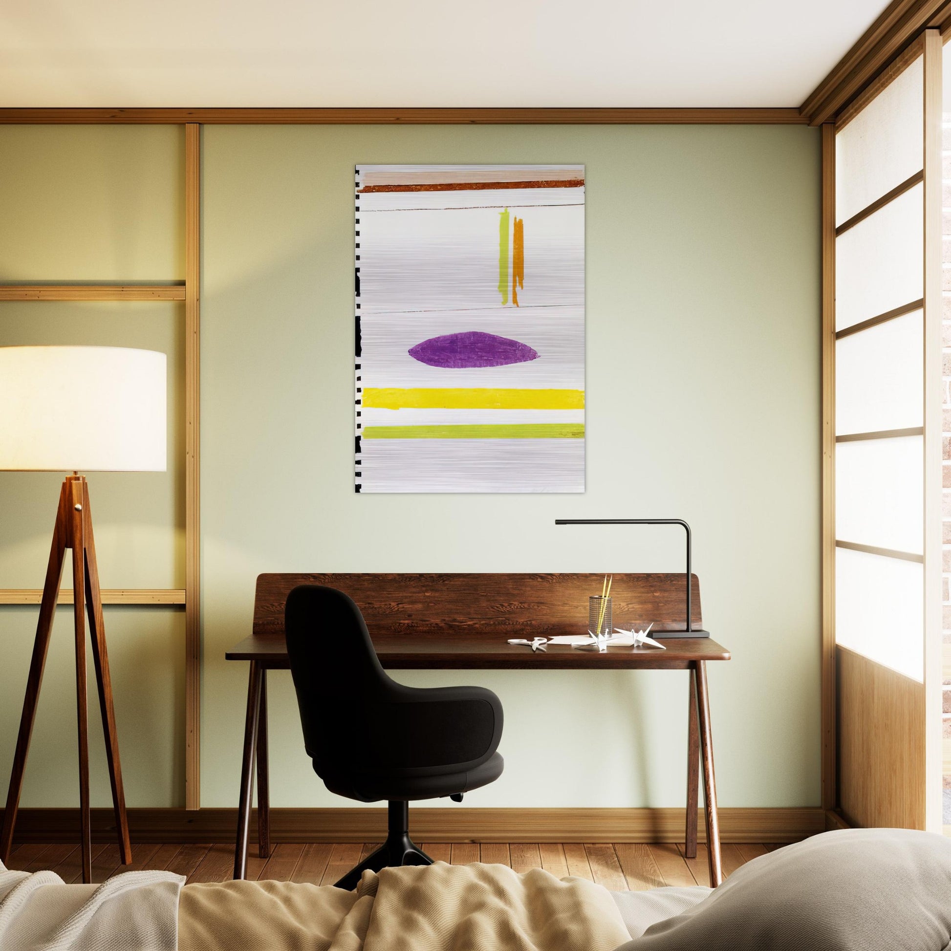 Untitles - 1964 - Ronnie Landfield Brushed Aluminum Print - 70x100 cm / 28x40 inches | Ronnie Landfield Aluminum Print | Ronnie Landfield Prints