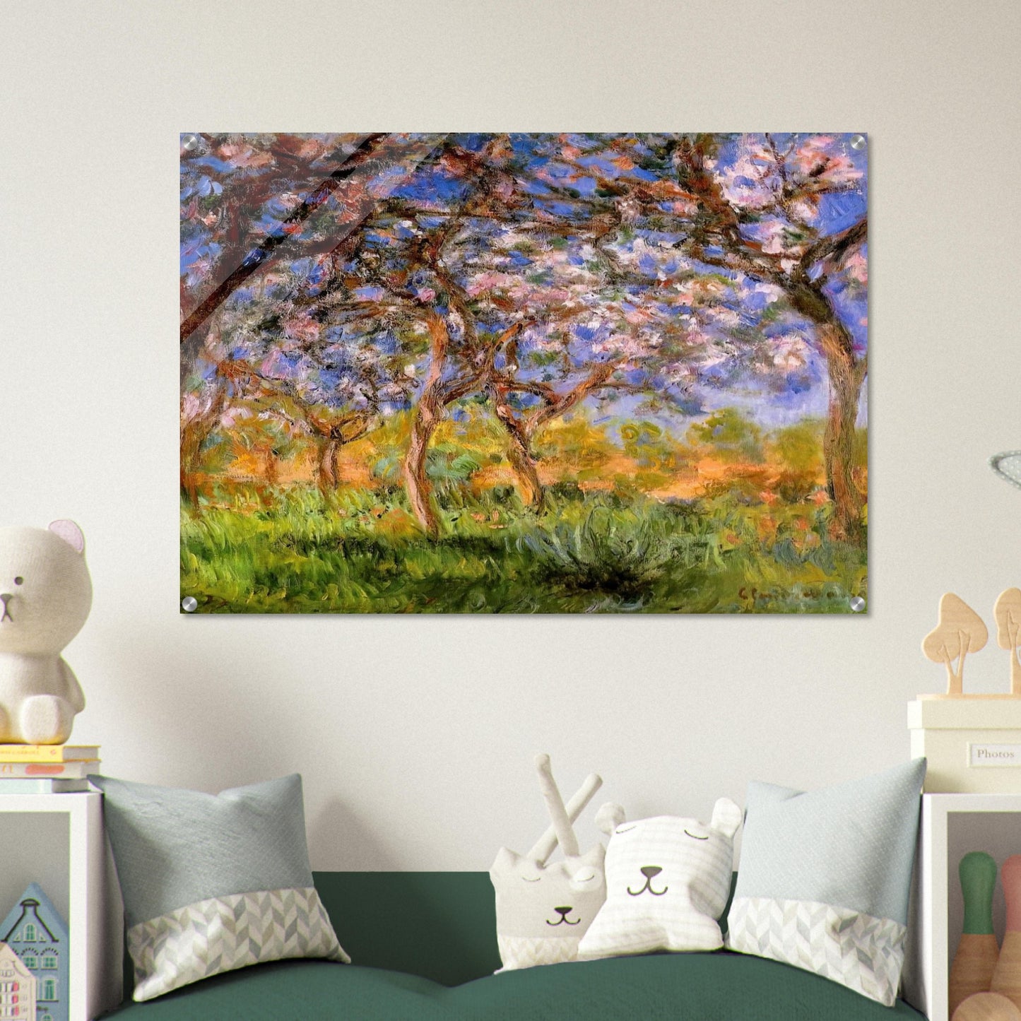 Giverny in Springtime - claude monet Acrylic Print - 70x100 cm / 28x40″ inches | claude monet Wall Art | claude monet Prints