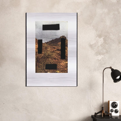 NOOSE AROUND YOUR NECK COUNTRY CITYSCAPES SERIES 2001 - Edward Ruscha Brushed Aluminum Print - 70x100 cm / 28x40 inches | Edward Ruscha Aluminum Print | Edward Ruscha Prints