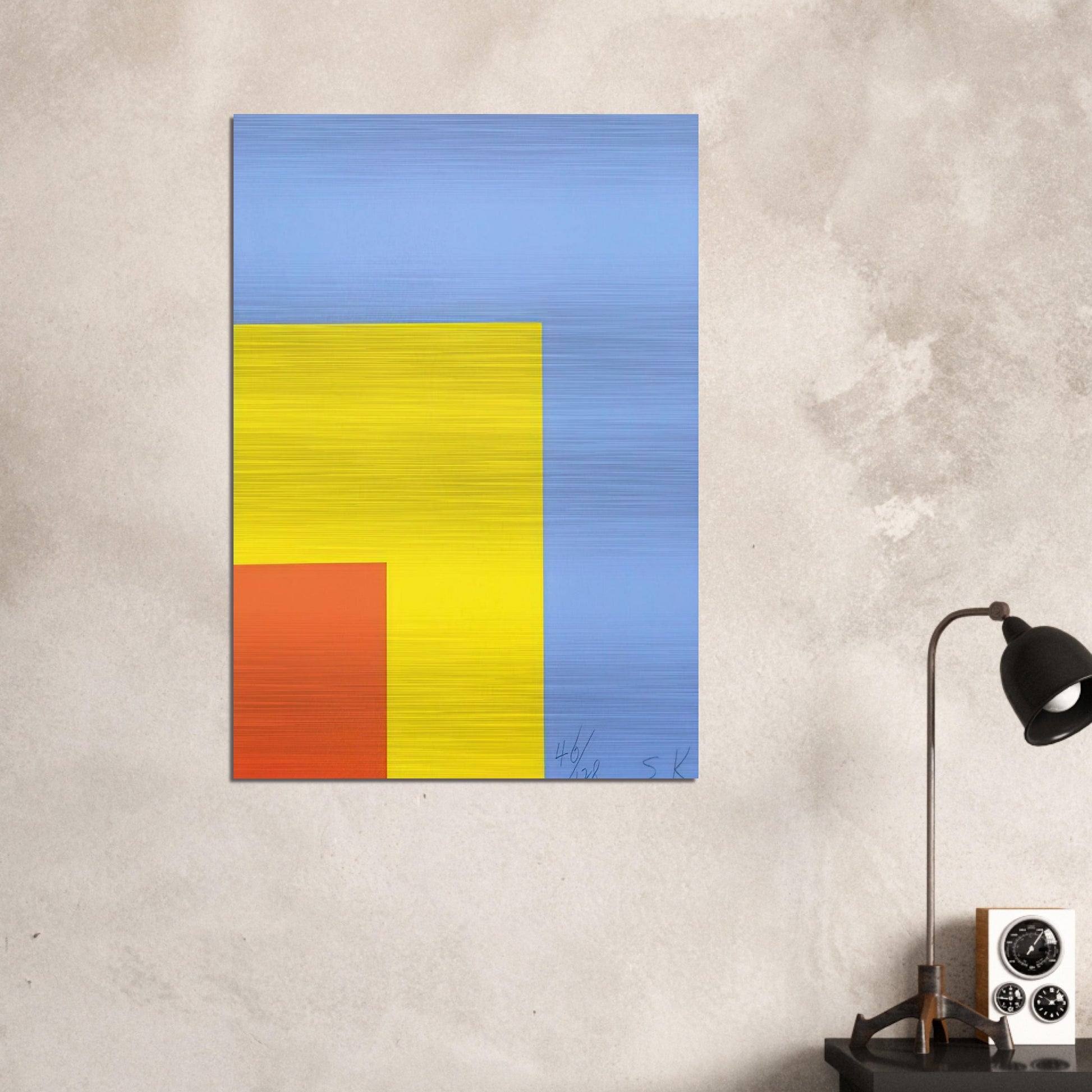 Red Yellow Blue - Ellsworth Kelly Brushed Aluminum Print - 70x100 cm / 28x40 inches | Ellsworth Kelly Aluminum Print | Ellsworth Kelly Prints