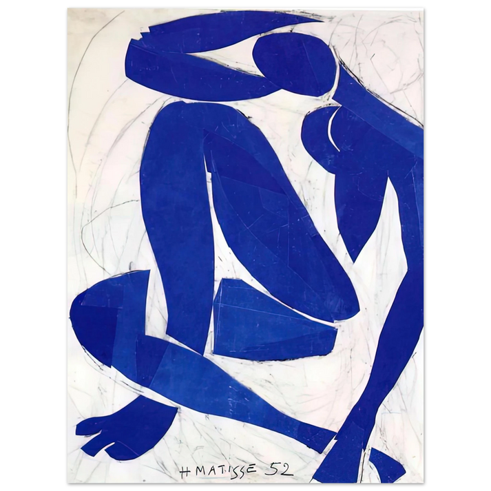 Henri Matisse - BLUE NUDE IV 1952  75x100 cm / 30x40inches Fine Art Poster