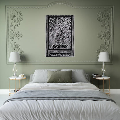 EMBLEMATA BEEHIVE - MC Escher Brushed Aluminum Print - 70x100 cm / 28x40 inches | MC Escher Aluminum Print | MC Escher Prints