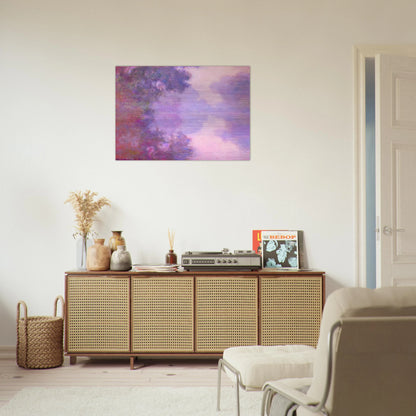 Misty Morning on the Seine - claude monet Brushed Aluminum Print - 70x100 cm / 28x40 inches | claude monet Aluminum Print | claude monet Prints