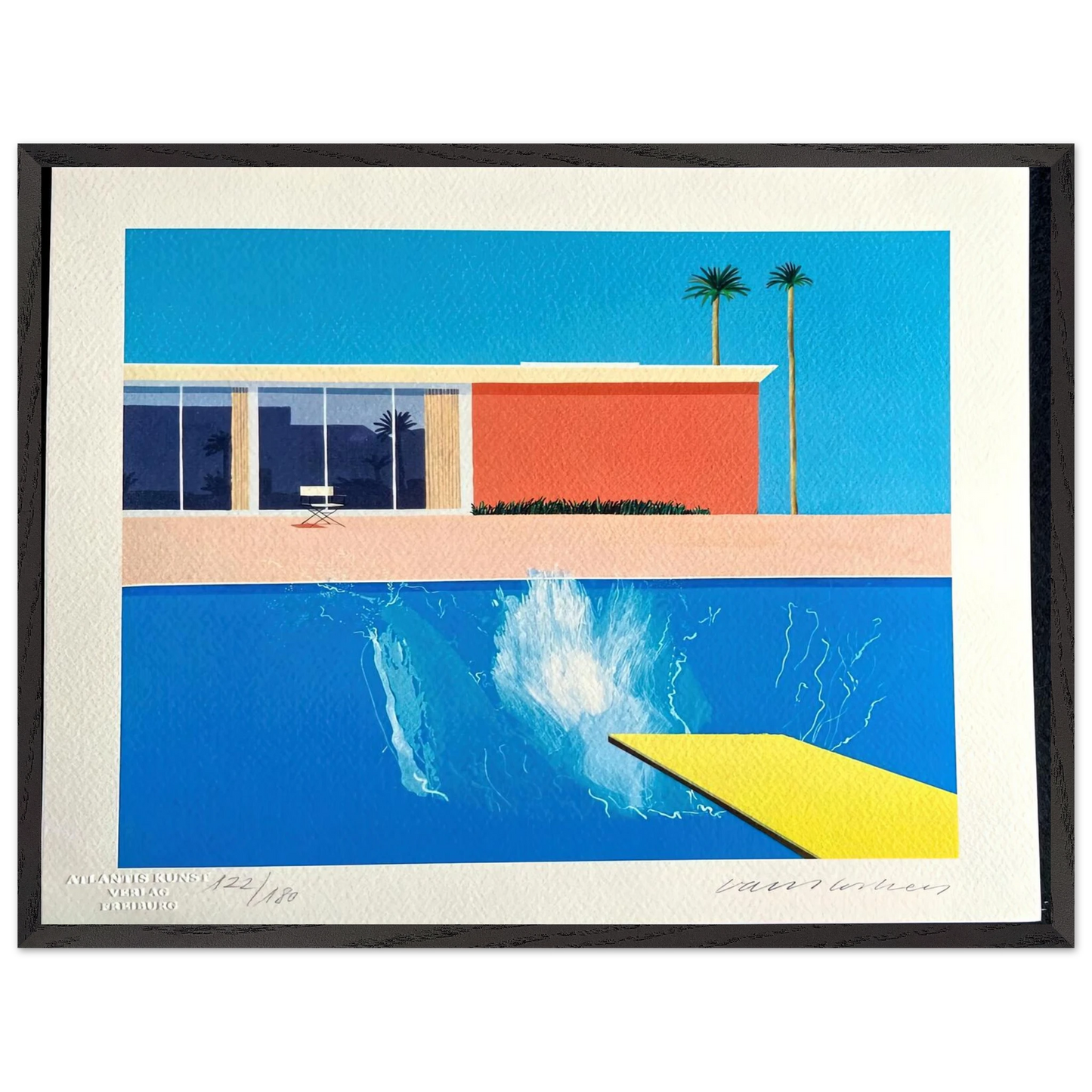 David Hockney - David Hockney Wall art - A3 (29.7 x 42  cm) - Fine Art Poster-canvas - -