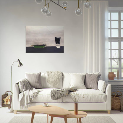 Nature morte au verre - 1954 - Nicolas de Stael Brushed Aluminum Print - 70x100 cm / 28x40 inches | Nicolas de Stael Aluminum Print | Nicolas de Stael Prints