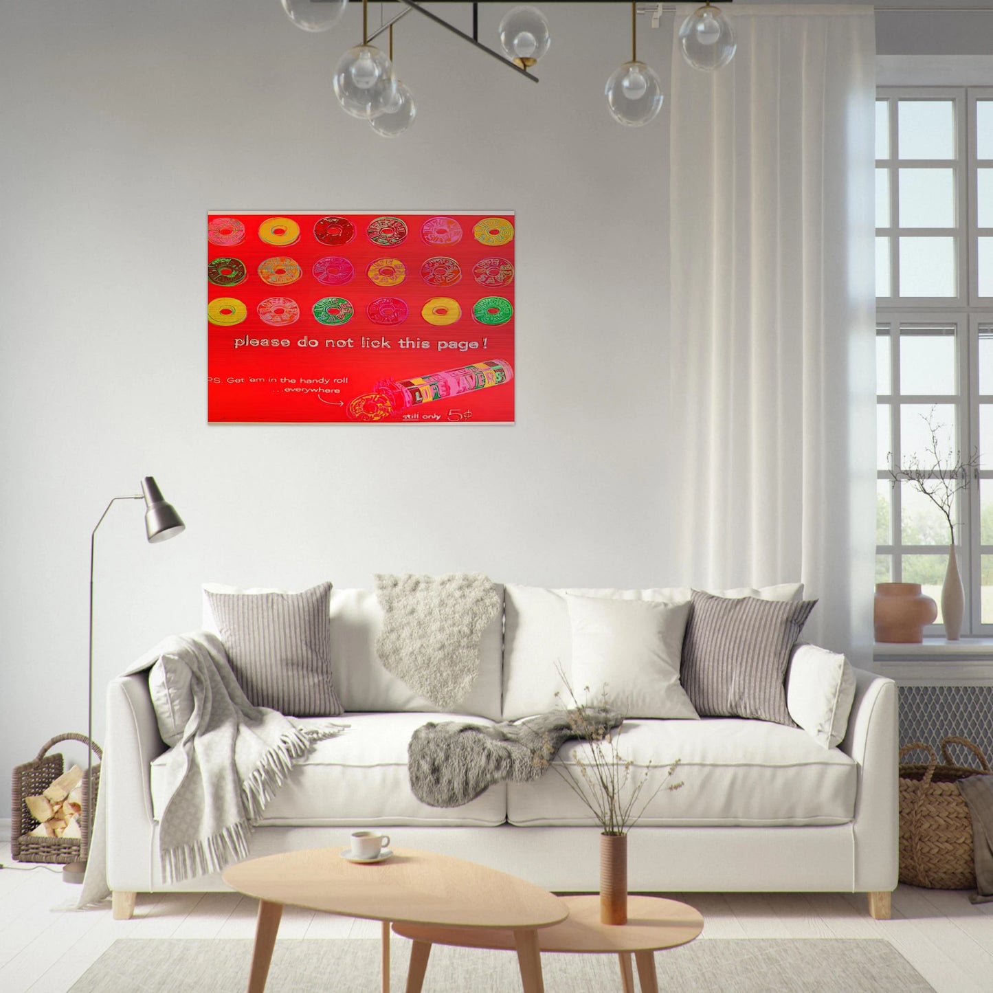 Life Savers - Andy Warhol Brushed Aluminum Print - 70x100 cm / 28x40 inches | Andy Warhol Aluminum Print | Andy Warhol Prints