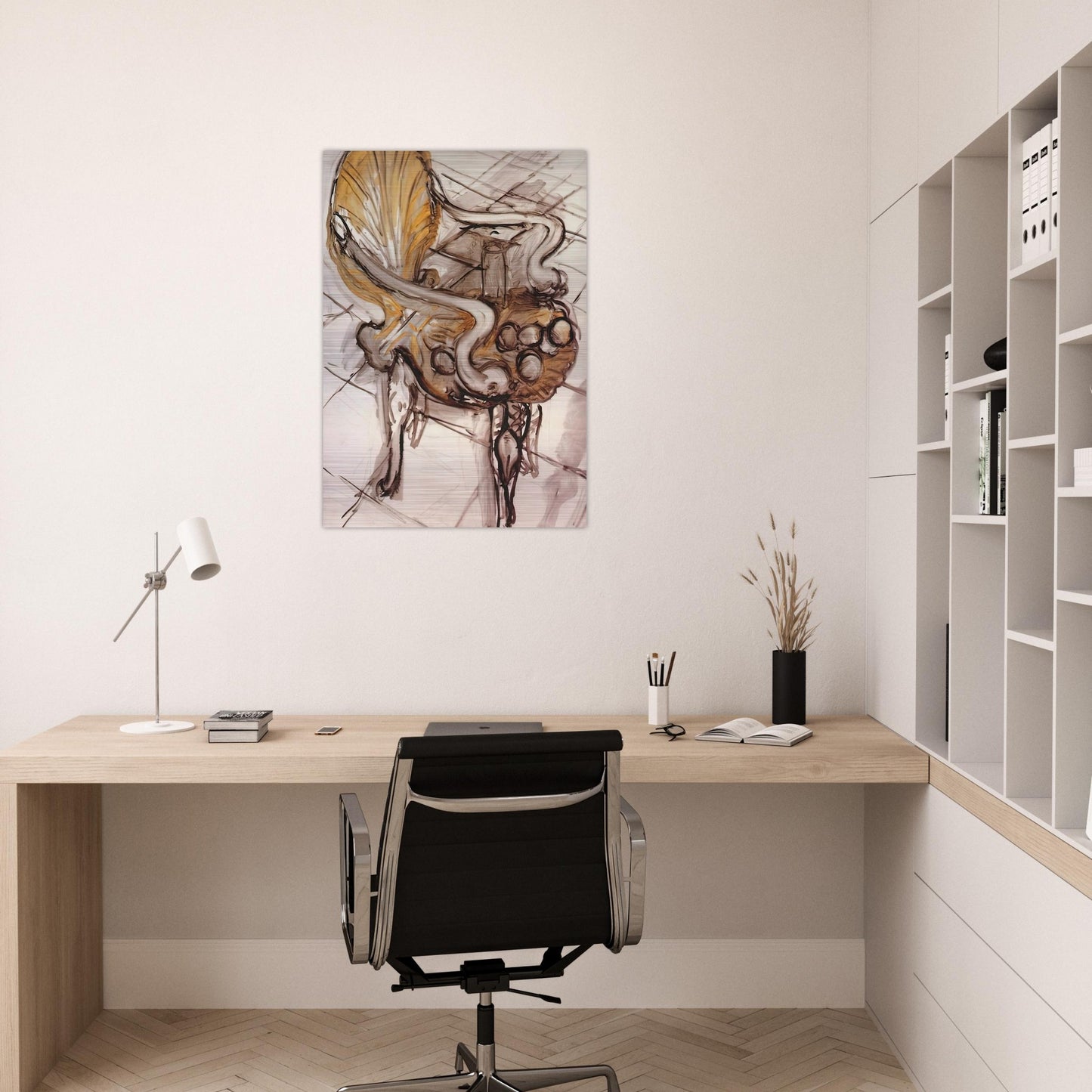 VENETIAN ARMCHAIR WITH FRUITS 1942 - Henri Matisse Brushed Aluminum Print - 70x100 cm / 28x40 inches | Henri Matisse Aluminum Print | Henri Matisse Prints