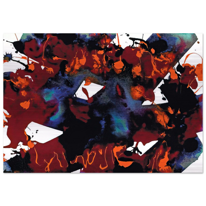 Untitled  SFP94-149  SFF 1819  - Sam Francis Brushed Aluminum Print - 70x100 cm / 28x40 inches | Sam Francis Aluminum Print | Sam Francis Prints