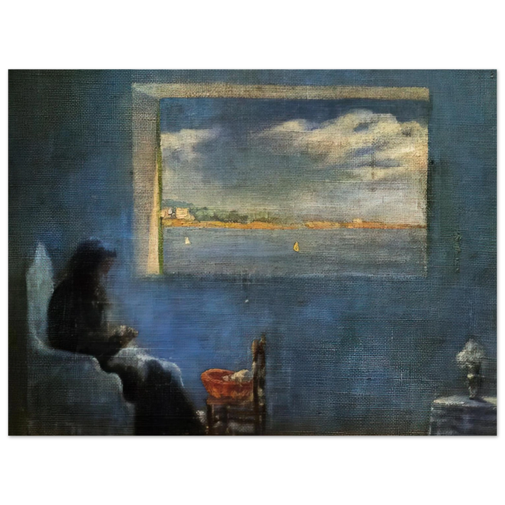 Salvador Dali - PORTRAIT OF GRANDMOTHER ANA SEWING  75x100 cm / 30x40inches Fine Art Poster