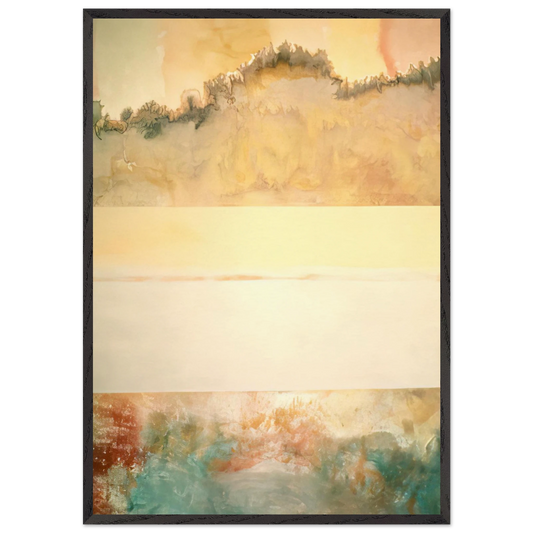 Cripple Creek - 1969 - Ronnie Landfield 70x100 cm / 28x40 inches Framed Art Print – Black Wooden Frame
