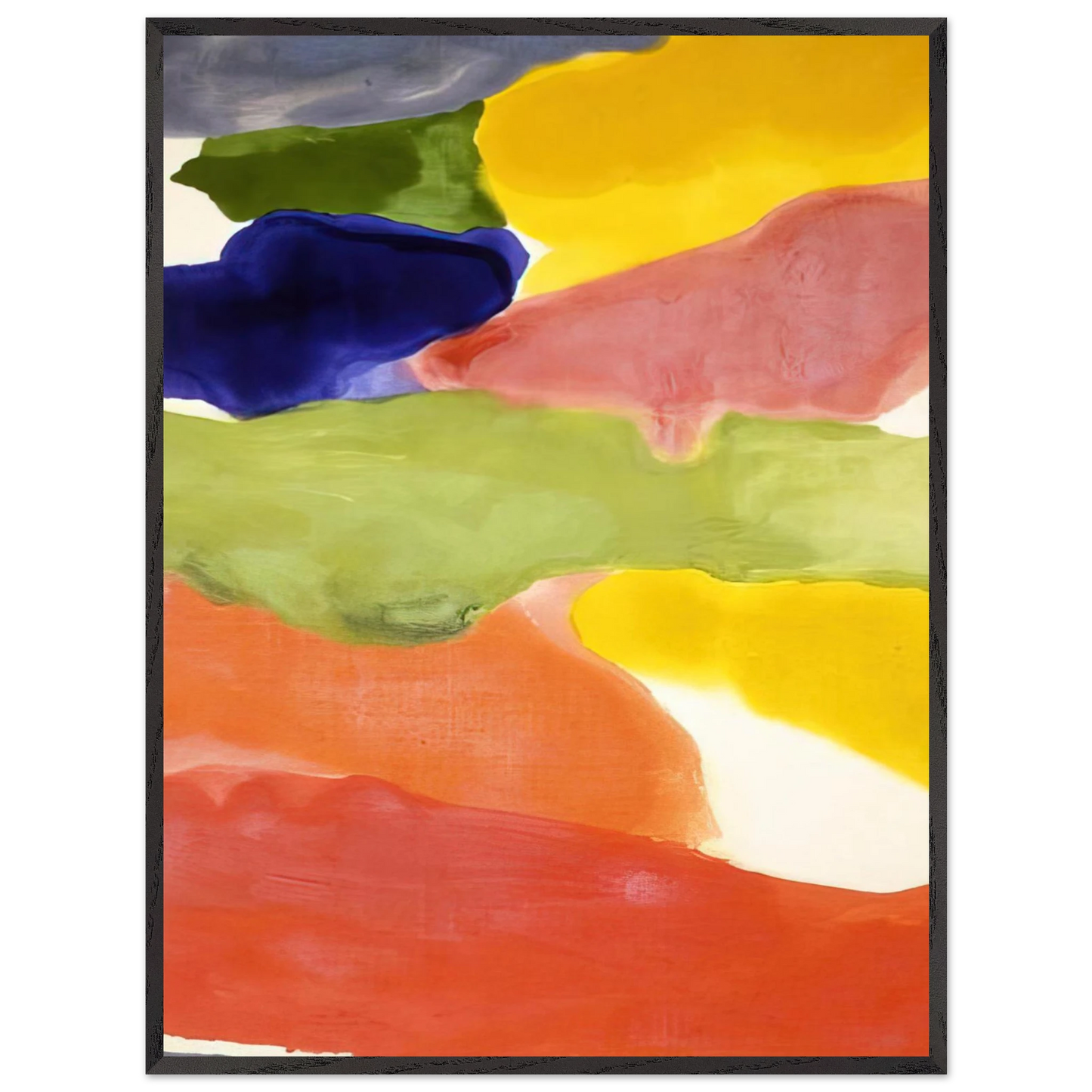 Helen Frankenthaler - Tutti-Fruitti - 1966 Wall art - A3 (29.7 x 42  cm) - Premium Wooden Framed Poster With Fine Art Paper-canvas - Wood frame