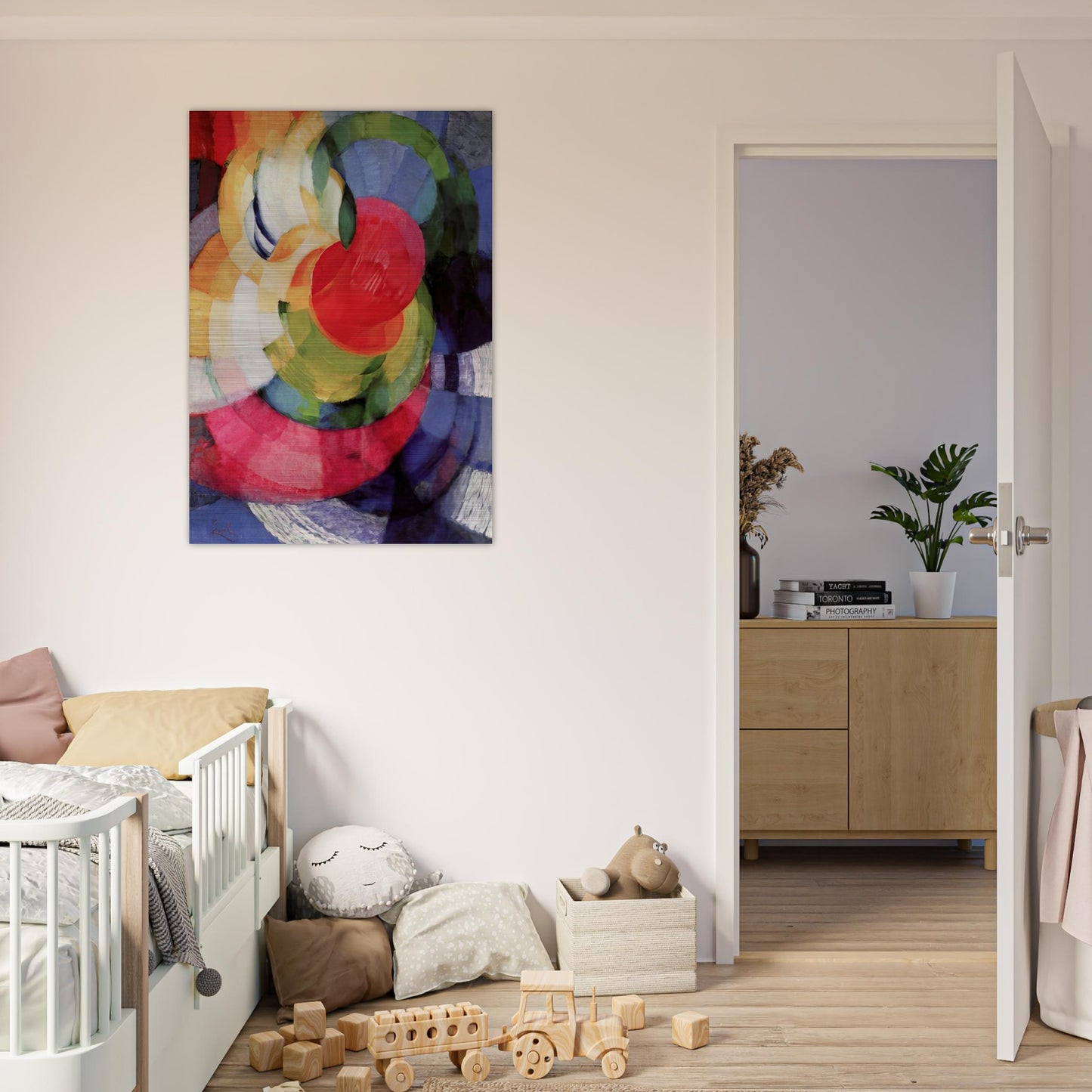 Disks of Newton, Study for Fugue in Two Colors - Frantisek Kupka Brushed Aluminum Print - 70x100 cm / 28x40 inches | Frantisek Kupka Aluminum Print | Frantisek Kupka Prints