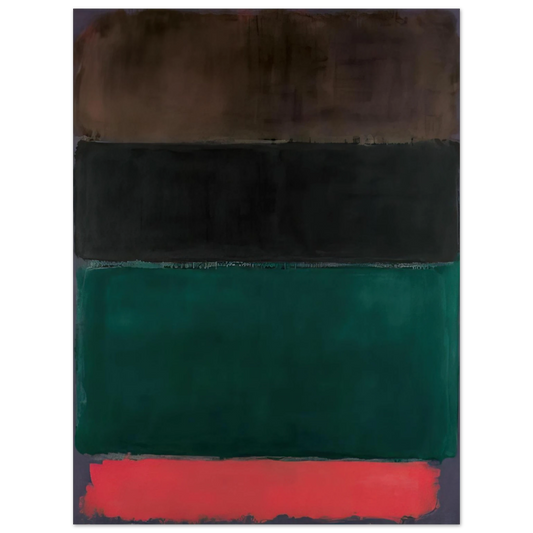 Mark Rothko - Untitled Red-Brown, Black, Green, Red - 1962 Wall Art - 21x29.7 cm / 8x12" - Fine Art Poster-canvas - -