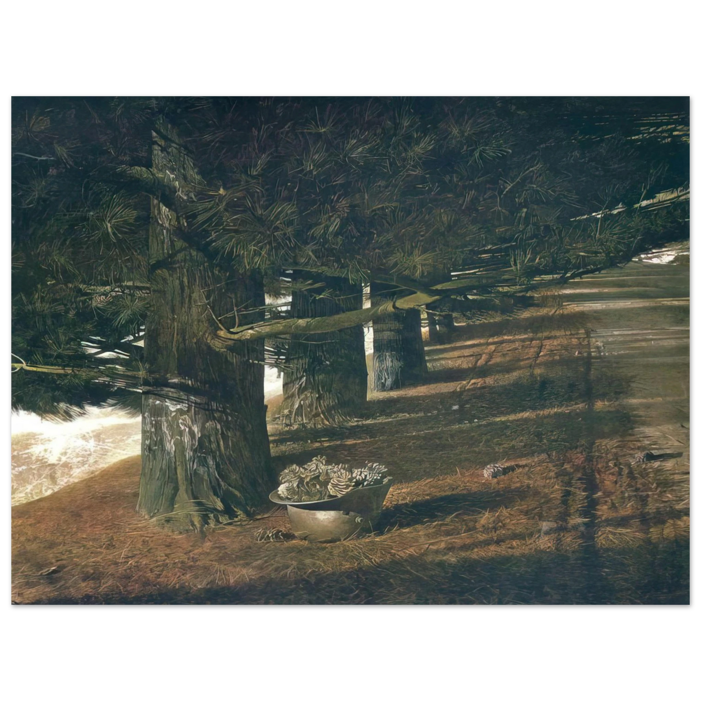 Andrew Wyeth - PINE BARON Wall Art - 21x29.7 cm / 8x12" - Fine Art Poster-canvas - -