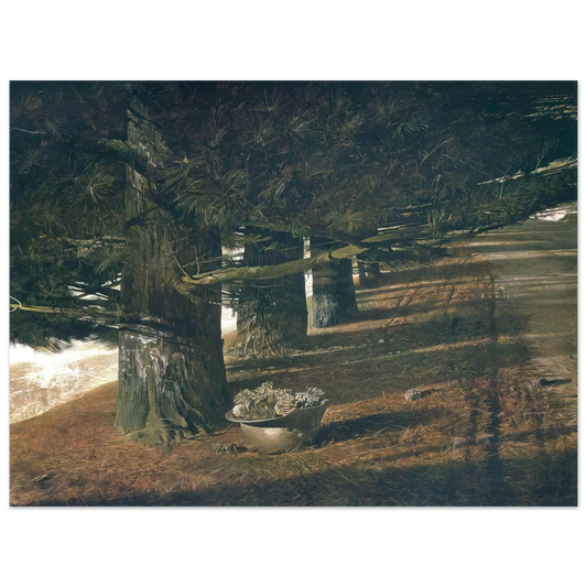 Andrew Wyeth - PINE BARON Wall Art - 21x29.7 cm / 8x12" - Fine Art Poster-canvas - -