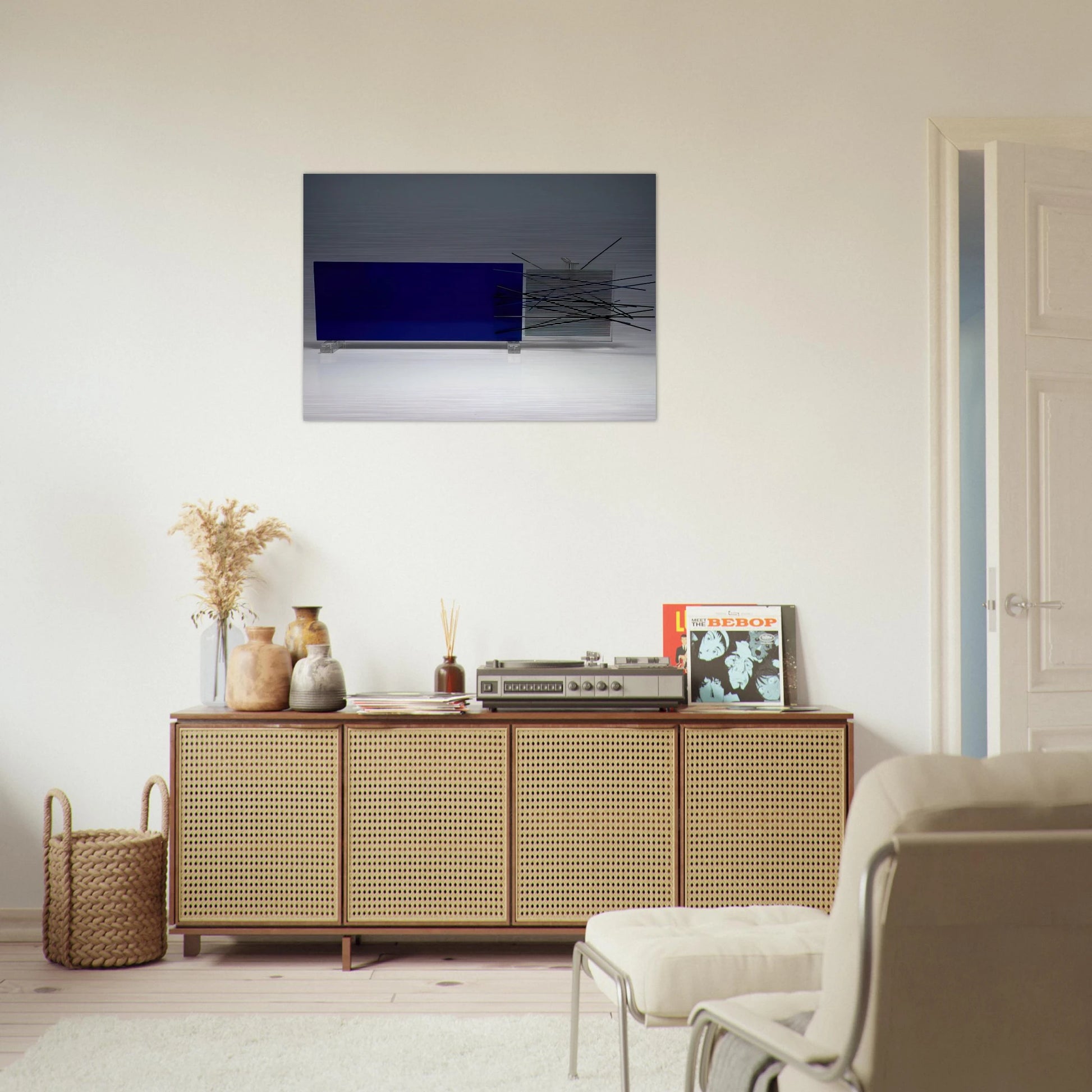 KINETIC OBJECT - Jesus Rafael Soto Brushed Aluminum Print - 70x100 cm / 28x40 inches | Jesus Rafael Soto Aluminum Print | Jesus Rafael Soto Prints