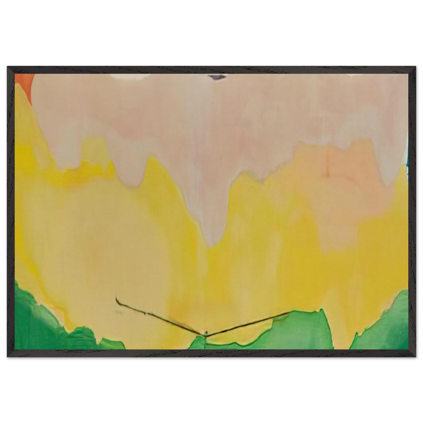 Boulevard - 1973 - Helen Frankenthaler 70x100 cm / 28x40 inches Framed Art Print – Black Wooden Frame