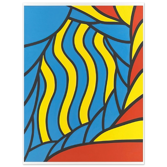 Nicholas Krushenick - Flying Circus - 1965  75x100 cm / 30x40inches Fine Art Poster