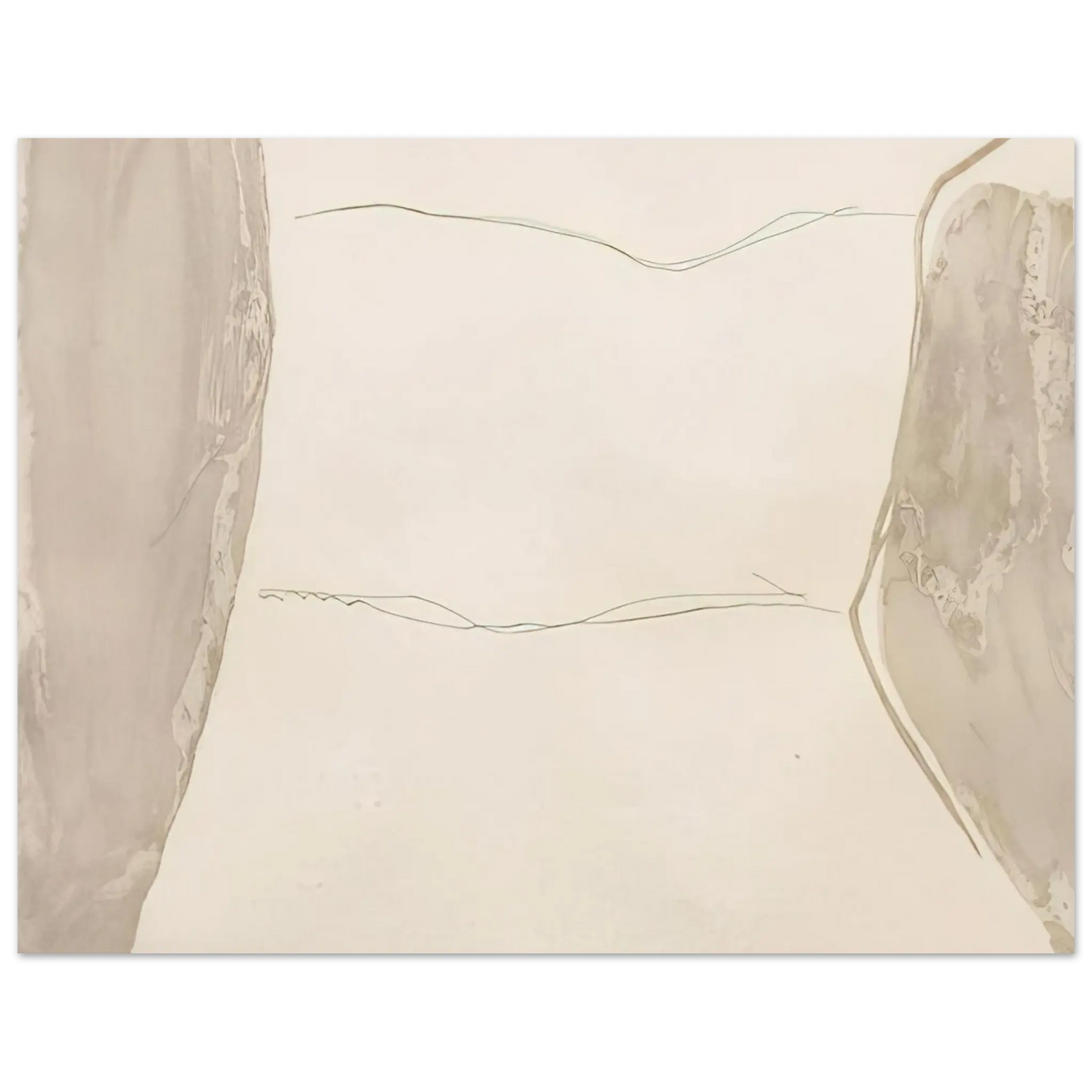 Helen Frankenthaler - Ponti - 1973 Wall art - 21x29.7 cm / 8x12" - Premium Wooden Framed Poster With Fine Art Paper - Black frame
