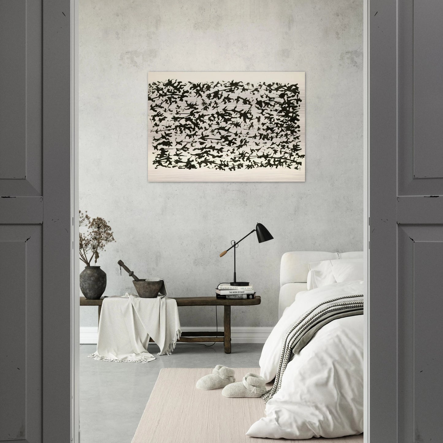 UNTITLED 7 - Henri Michaux Brushed Aluminum Print - 70x100 cm / 28x40 inches | Henri Michaux Aluminum Print | Henri Michaux Prints