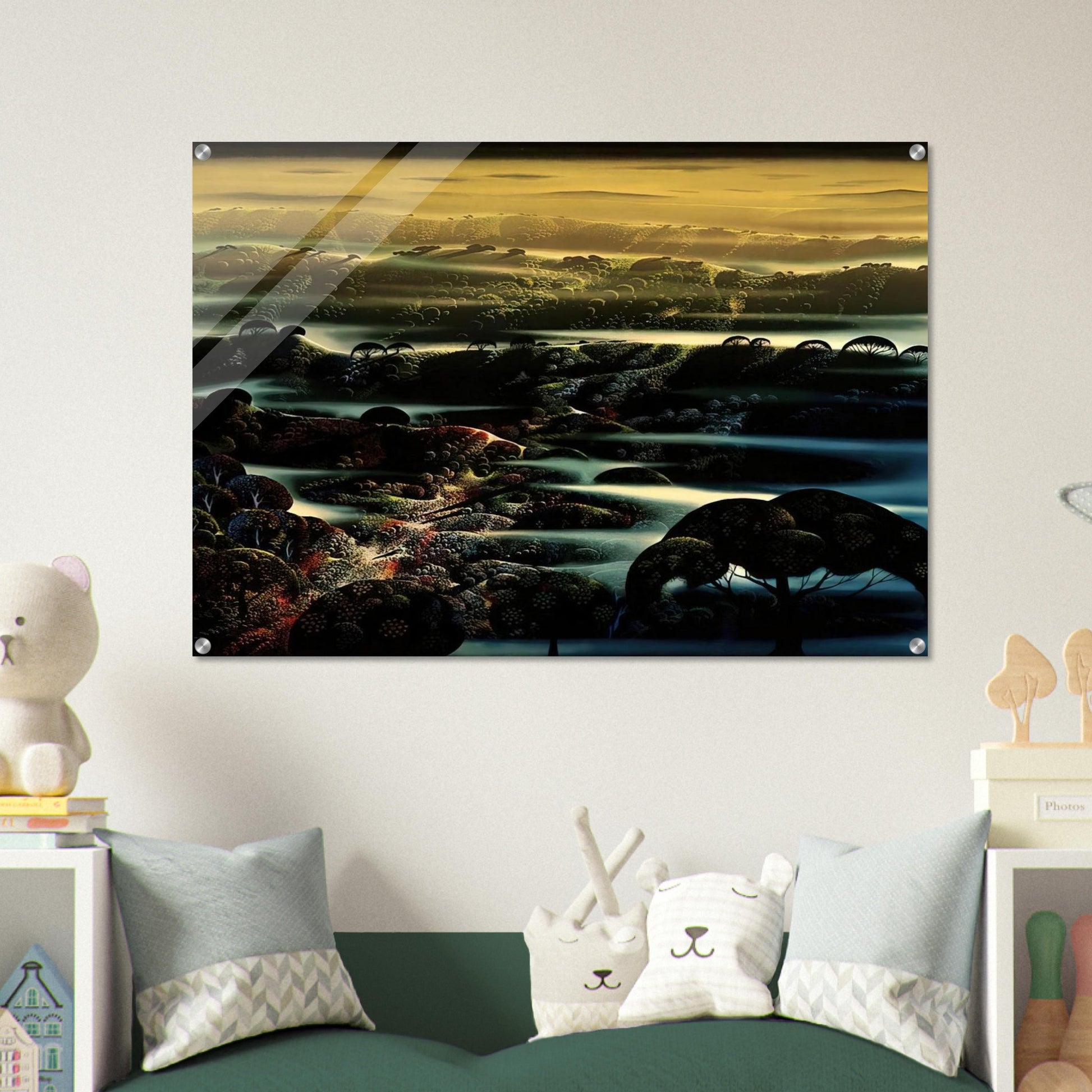 The Valley's Wild - Eyvind Earle Acrylic Print - 70x100 cm / 28x40″ inches