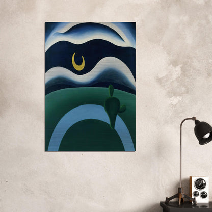 The Moon - Tarsila do Amaral Brushed Aluminum Print - 70x100 cm / 28x40 inches | Tarsila do Amaral Aluminum Print | Tarsila do Amaral Prints