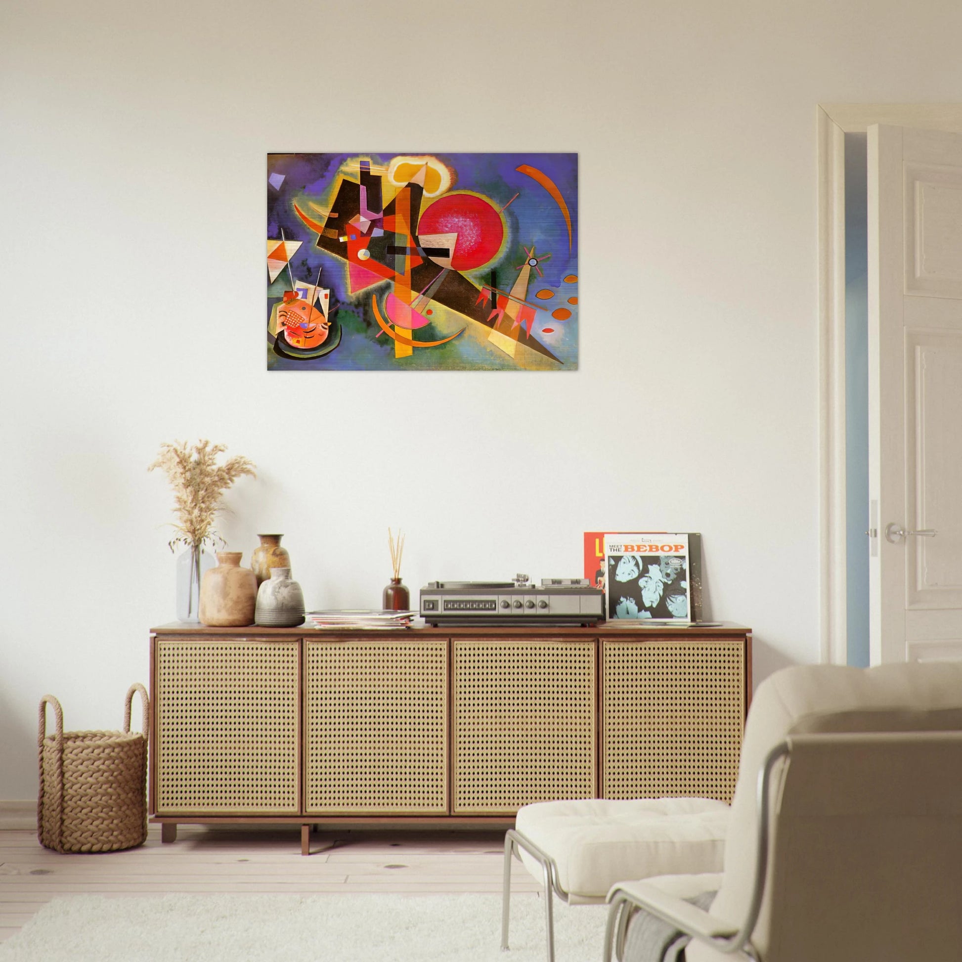 IN BLUE 1925 - Wassily Kandinsky Brushed Aluminum Print - 70x100 cm / 28x40 inches | Wassily Kandinsky Aluminum Print | Wassily Kandinsky Prints