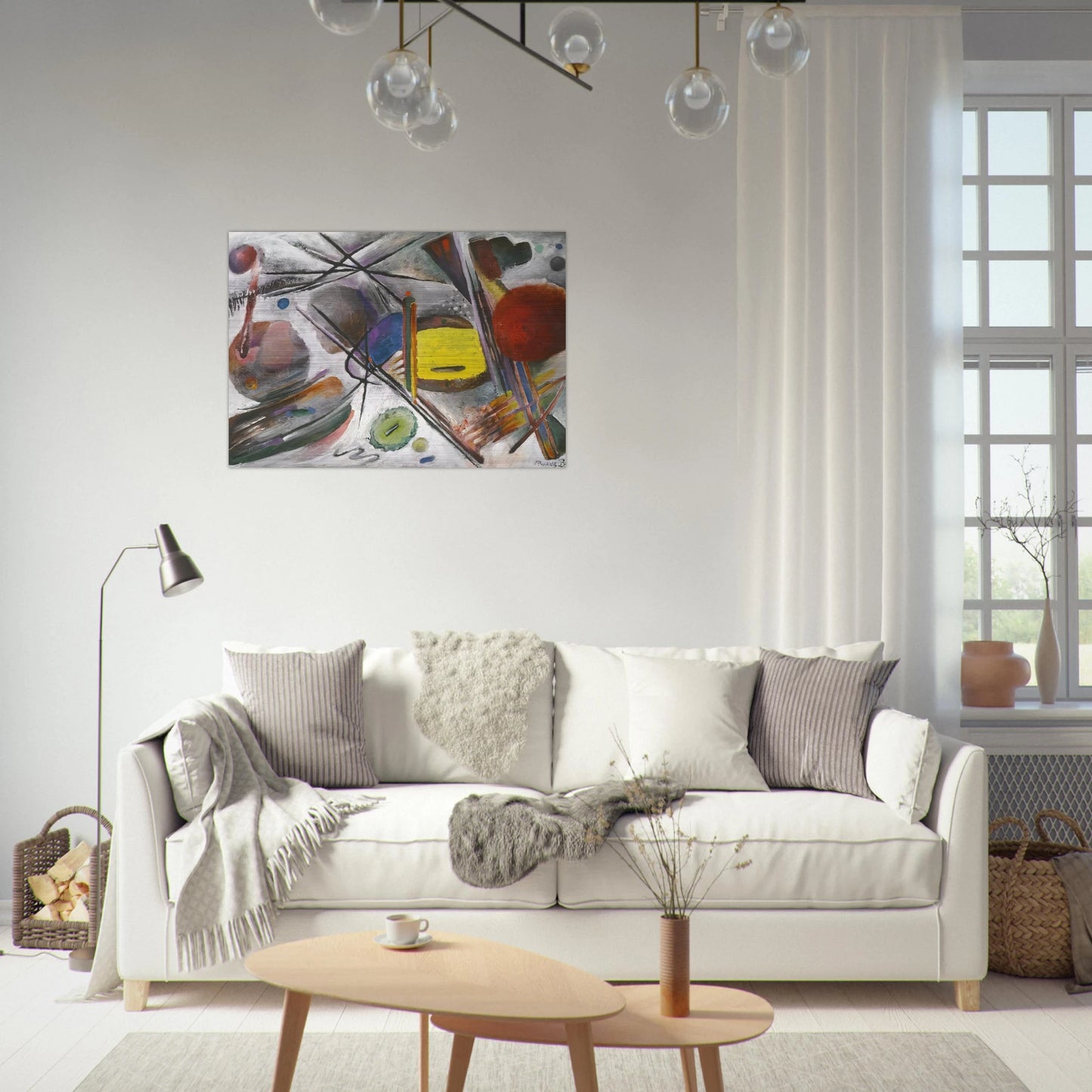 UNTITLED 1919 - Rudolf Bauer Brushed Aluminum Print - 70x100 cm / 28x40 inches | Rudolf Bauer Aluminum Print | Rudolf Bauer Prints