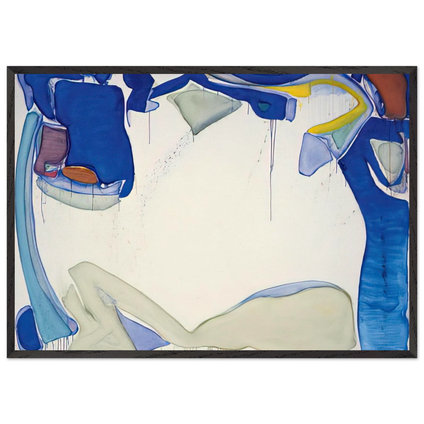 Mantis - Sam Francis 70x100 cm / 28x40 inches Framed Art Print – Black Wooden Frame